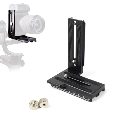 Aluminum L Bracket Vertical Horizontal Switching Quick Release Plate for Zhiyun Weebill-S Crane 2/3 Gimbal Stabilizer Tripod Monopod and SLRs