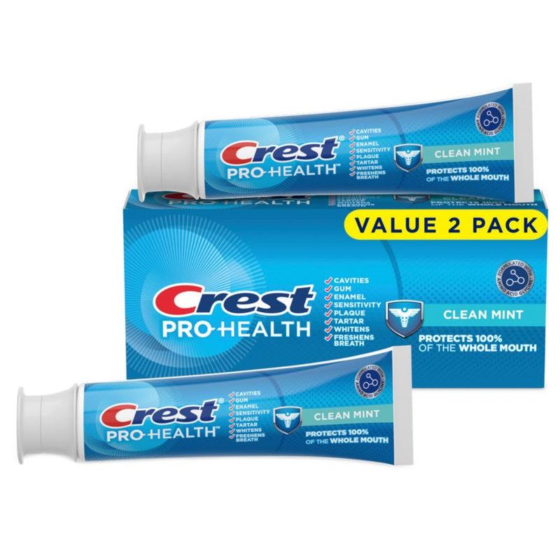 [Australia - AusPower] - Crest Pro-Health Clean Mint Toothpaste (4.3oz) Twin Pack 