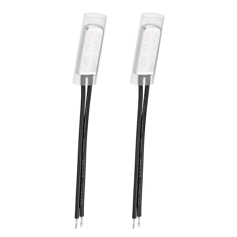 [Australia - AusPower] - KSD9700 NC 150C Temperature Control Switch Thermostat Thermal Protector Switch - Normally Close/250V 5A/Metal/2Pcs 