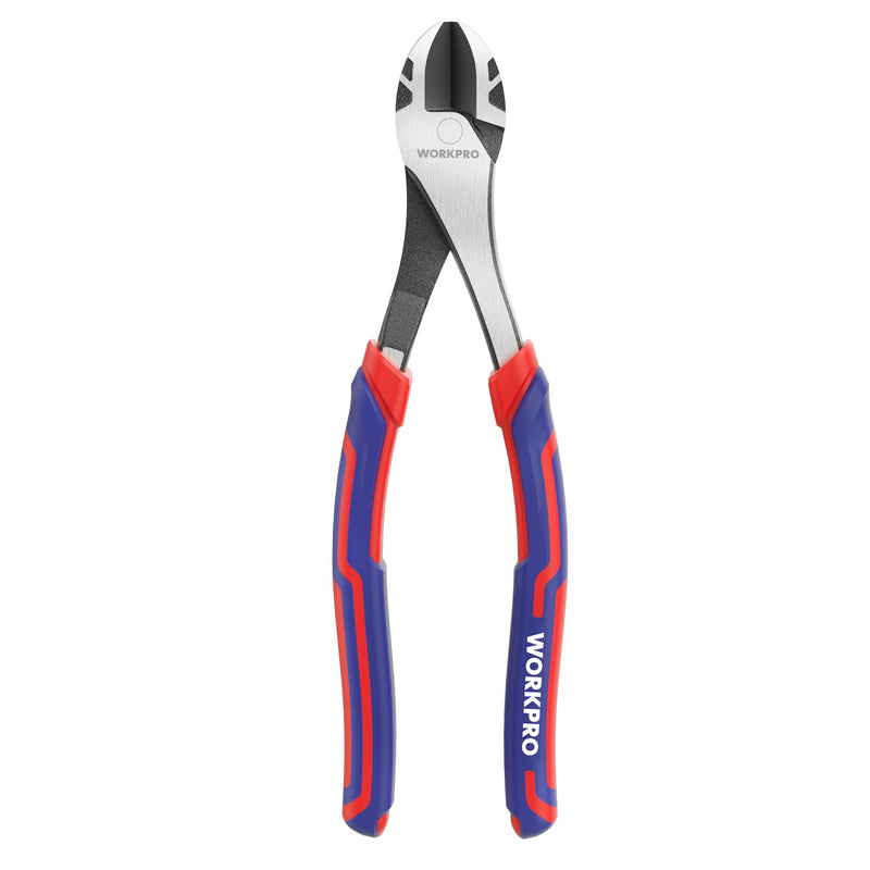 [Australia - AusPower] - WORKPRO 8 Inch High Leverage Diagonal Pliers, Wire Cutters Heavy Duty in CRV Steel, Diagonal Cutters for Cutting Wires 