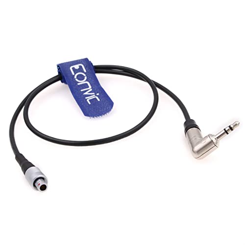 Timecode Cable for Tentacle sync to Wisycom MTP60 Zaxcom ZFR 400 Right Angle 3.5mm TRS to FVB 00 3 Pin Male 50CM