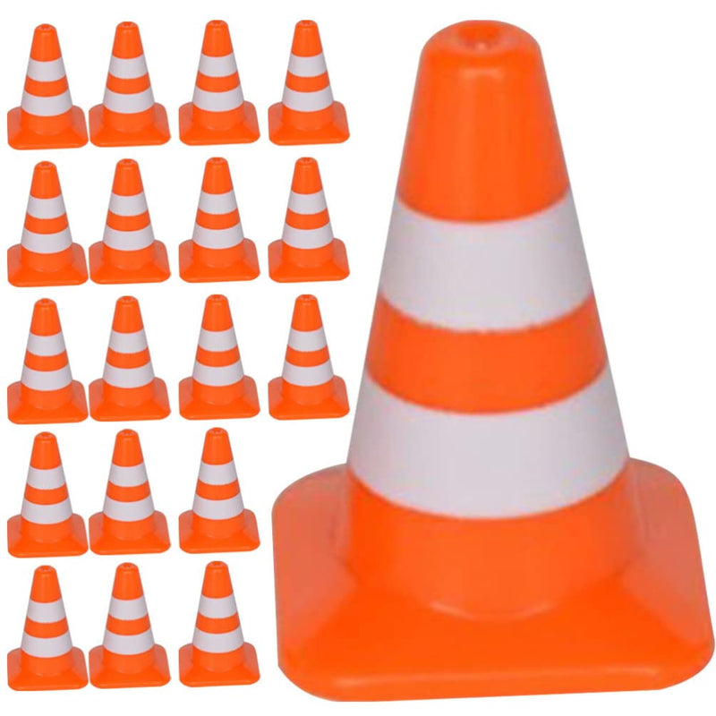 [Australia - AusPower] - NUOBESTY 30Pcs Mini Traffic Signs Miniature Traffic Cones Barricades Signs Traffic Scene Roadblock Toys Road Sign Models Kids Early Educational Cognitive Toys 