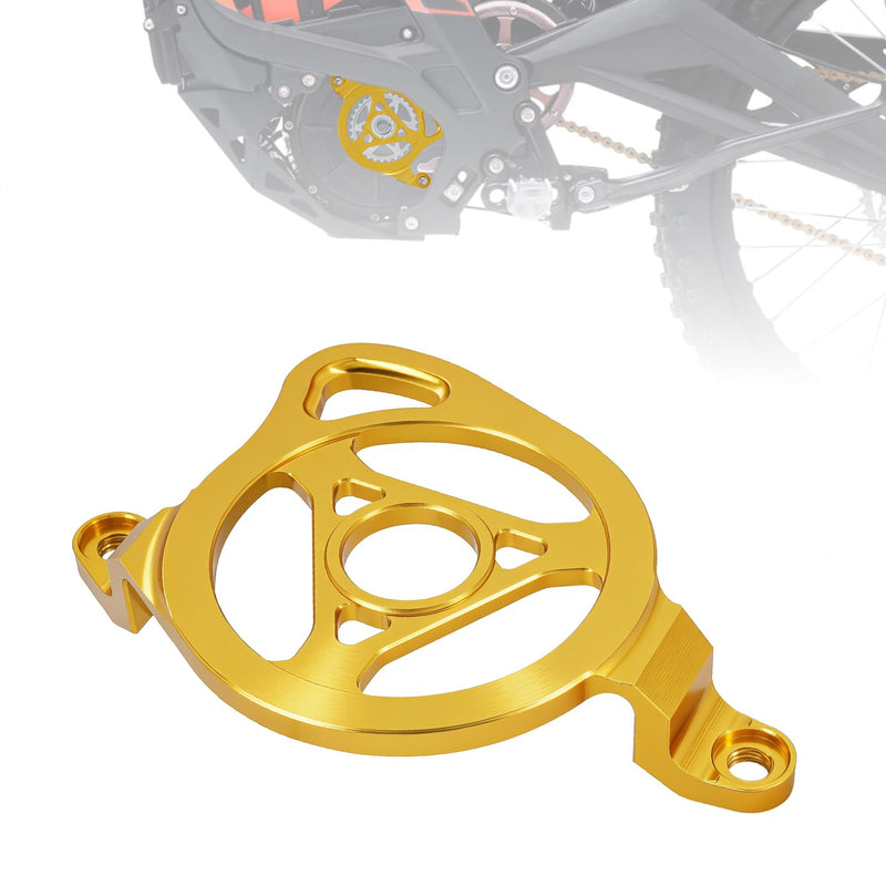 JFG RACING Engine Case Saver Cover for Surron,Pulley Guard for Dirt Bike Sur Ron Light Bee X and S/X160/X260/L1E-Gold gold