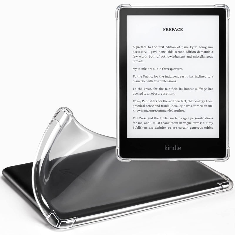 [Australia - AusPower] - CoBak Clear Case for All-New Kindle Paperwhite 11th Gen 2021 & Signature Edition(6.8") - Lightweight, Scratch-Proof Silicone Back Cover, Clear ****Clear- Do NOT Fit Kindle 6" 2022 Release ! 