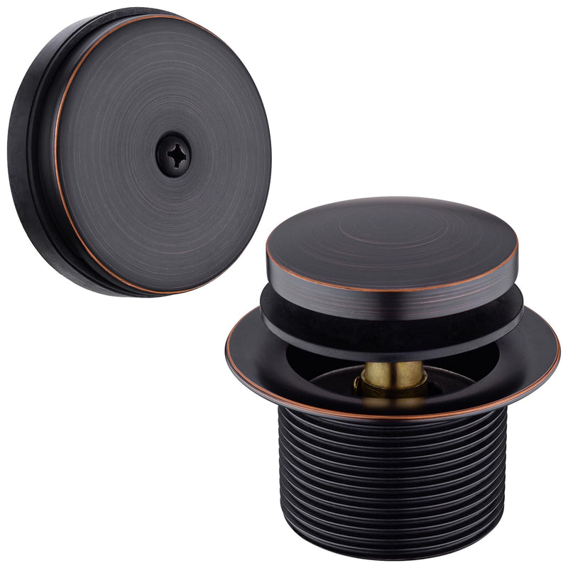BESTILL Tip-Toe Bathtub Drain Bath Tub Trim Set Conversion Kit with Overflow Faceplate, Oil Rubbed Bronze