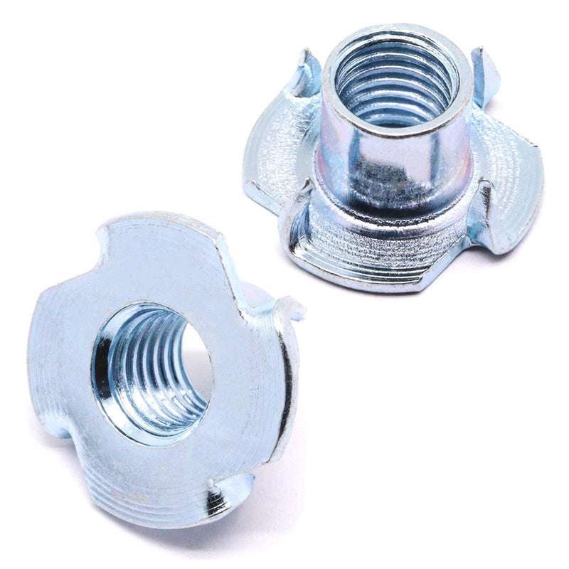 [Australia - AusPower] - M10 T Nuts 80Pcs Threaded Inserts T-Nuts, Zinc-Plated Steel 4 Pronged Tee Nut for Wood, Rock Climbing Holds Cabinetry M10(80Pcs) 