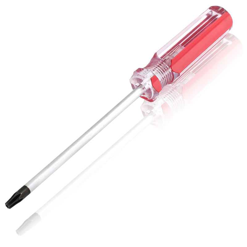 [Australia - AusPower] - T20 Torx Security Screwdriver with Magnetic Tip Plastic Grip, Torx Screwdriver for Computer Repairing, Home Appliances(Red, 178mm/ 7") T20 x 100mm 