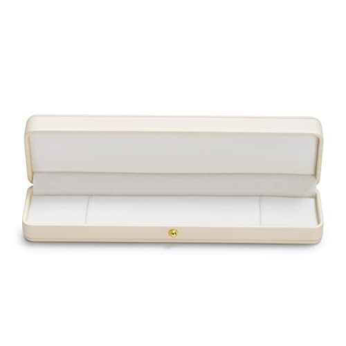 Oirlv Bracelet/Necklace Gift Box,Long Chain Storage Case,Gift Presentation White long chain box