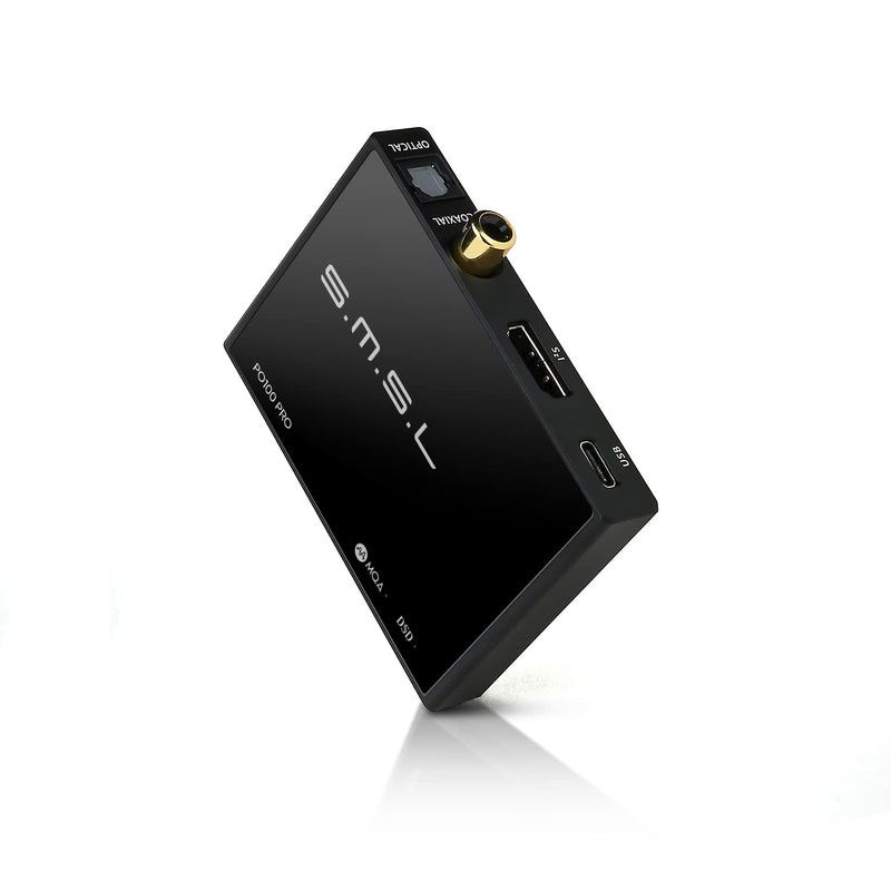[Australia - AusPower] - SMSL PO100 PRO MQA DDC XMOS XU316 Digital to Analog Audio Converter Type-C USB Input IIS/Optical/Coaxial Output Mini Portable USB Interface Converter for Phone/TV/PS3/PS4/PS5 