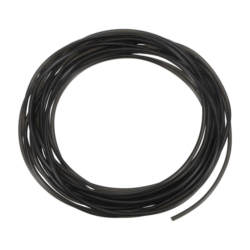 [Australia - AusPower] - Polyurethane Round Belts 2.5mm Dia 16.4ft(5 Meters) Length Smooth Surface PU Urethane Belt for Drive Transmission, Black 2.5mmx5 Meters 