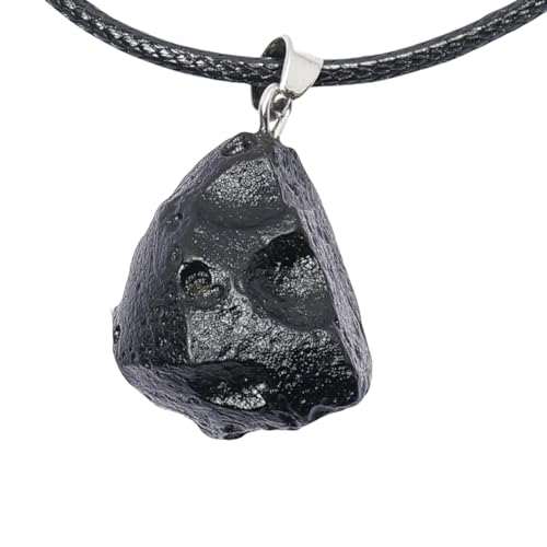 RICHRAIN Natural Indochinite Tektite Pendant Meteorite Impact Glass Jewelry