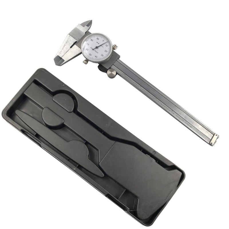 [Australia - AusPower] - FainWan 6" Utility Dial Caliper, 6 inch 0.001" Precision Resolution with Slide Lock Stainless Steel Shock Proof 