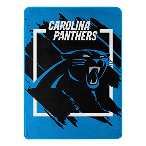 Northwest NFL 46x60 Dimensional Design Micro Raschel Throw Blanket (Carolina Panthers) 46x60 Inch Carolina Panthers