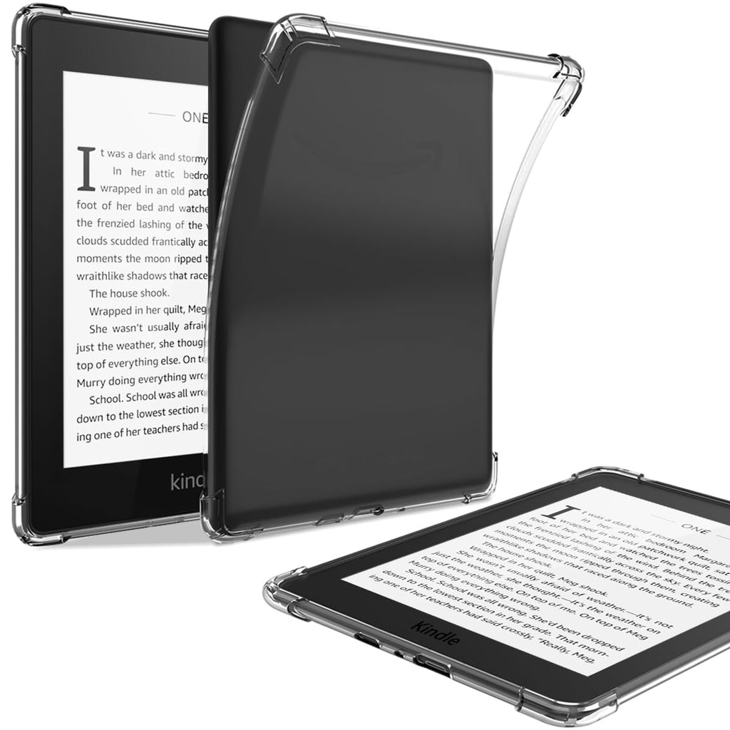 [Australia - AusPower] - BOZHUORUI Clear Case for Older Kindle Paperwhite Prior to 2018 (5th/6th/7th Generation, 2012-2017 Release,Model EY21 & DP75SDI) - Lightweight TPU Transparent Soft Back Cover Shell (Clear) 