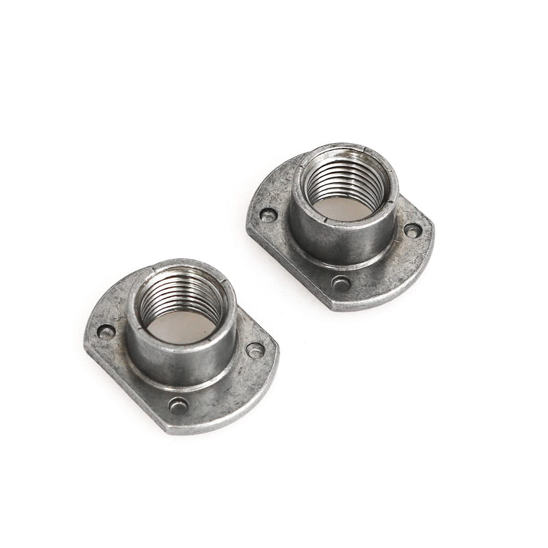 [Australia - AusPower] - 10pcs Weld Nuts, M12 Tab Base UNC Carbon Steel Machine Screw 4 Projection Silver 10 