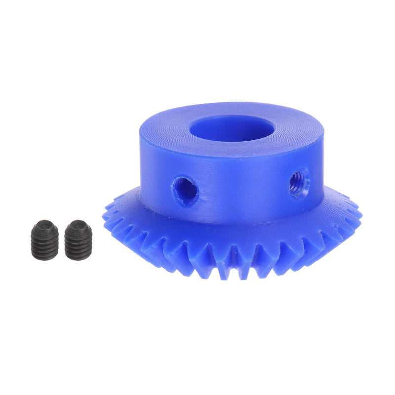 [Australia - AusPower] - 1.5 Modulus 30 Teeth 14mm Inner Hole Tapered Bevel Gear 1:1 Plastic Miter Gear with M5 Fixing Hole and 2pcs M5 Set Screws 30T 
