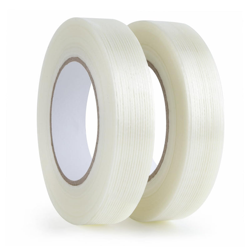 [Australia - AusPower] - Lichamp Fiberglass Tape 1 inch, 2 Pack 60 Yards (120 Total Yards) Filament Tape Nylon Fiber Glass Tape 