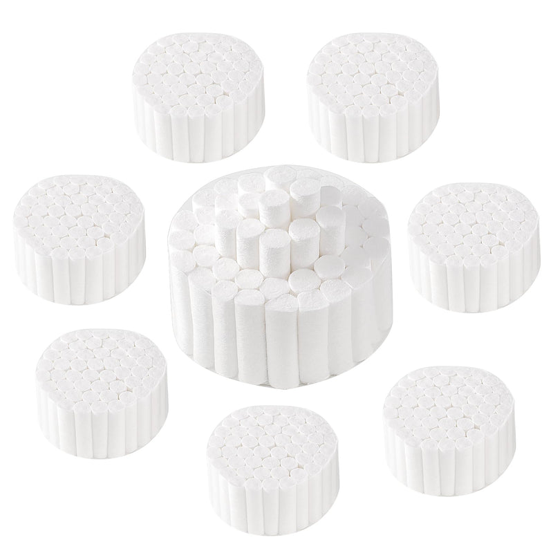 [Australia - AusPower] - 400 PCS Dental Gauze Rolls Cottons Pads, Nosebleed Kit Accessories #2 Medium 1.5" Mouth Gauze Nose Plugs for Dental Clinic, Household 400 