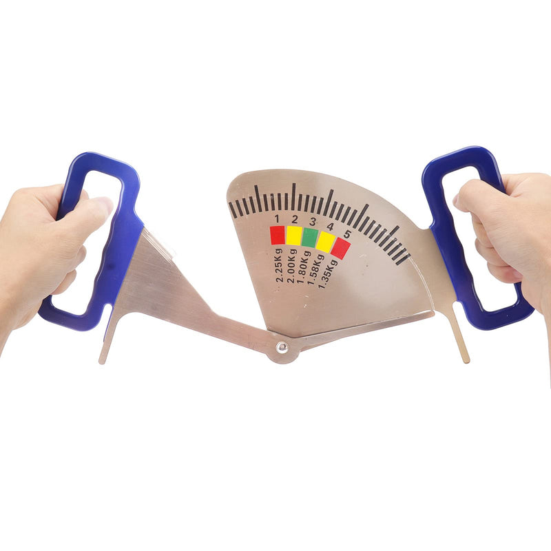 [Australia - AusPower] - Pwshymi Pig Feeding Ruler, 5 Measuring Intervals Easy Lightweight Stainless Steel Sow Backfat Ruler Caliper Pointer Type with Plastic Handles for Household Use 
