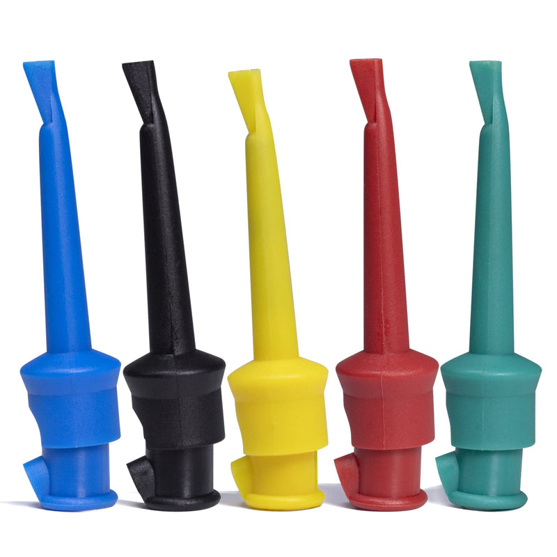[Australia - AusPower] - Test Hook Clip, Multimeter Test Lead Kit Hook Clip Probe Mini Grabber for Circuit Testing PCB IC 