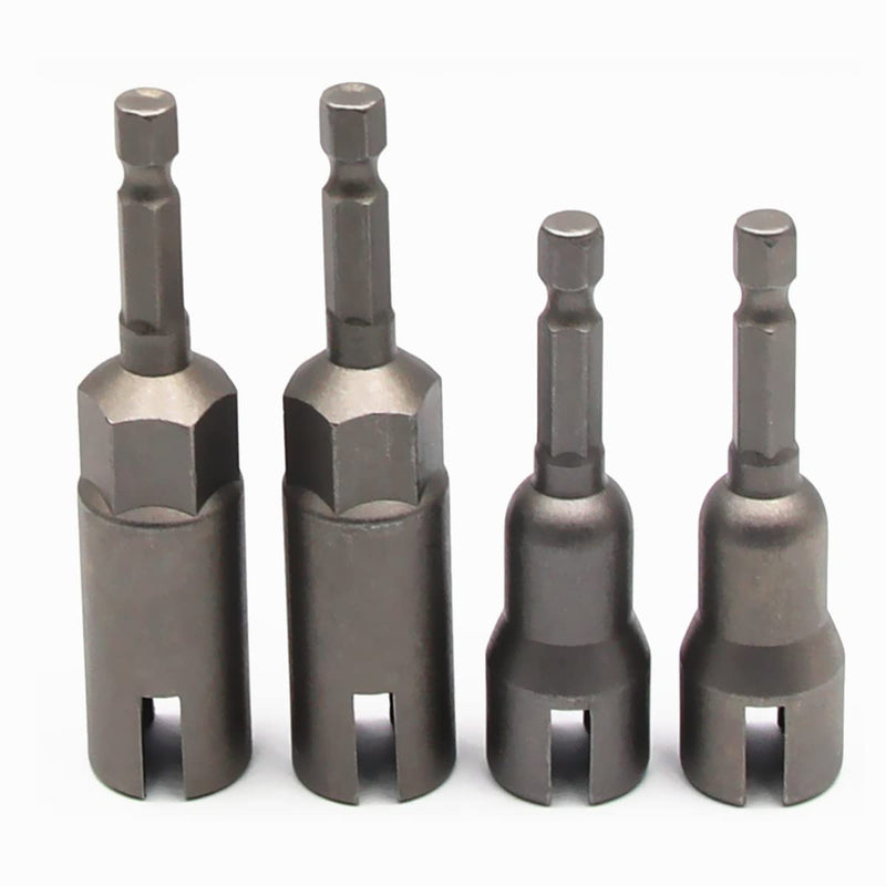 [Australia - AusPower] - 2Pcs Slot Wing Nut and 2Pcs Deep Power Wing Nut Driver for Panel Nuts Screws Eye Q Hanger C Hook Bolt 2Set 