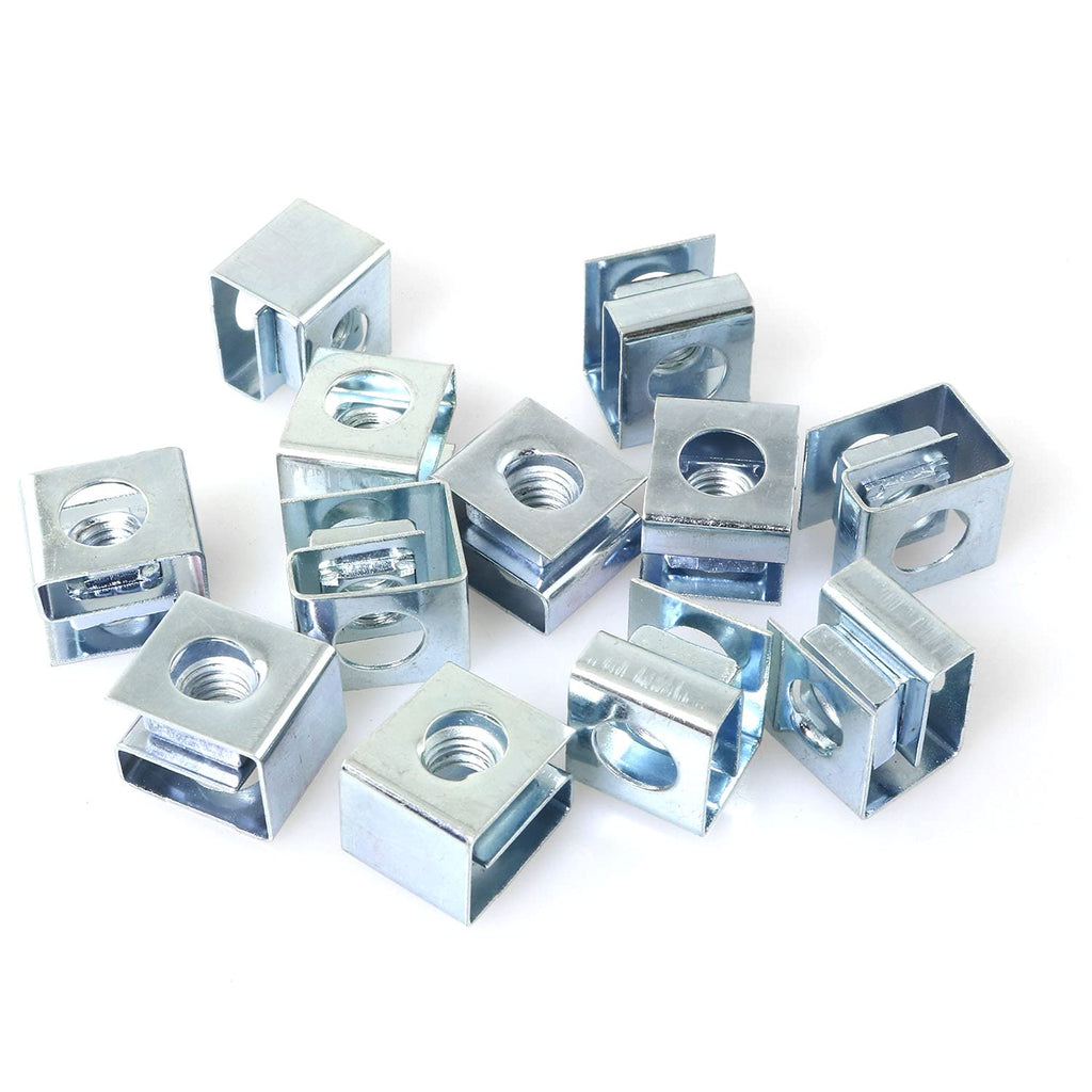 12Pcs M6 Slide-on Cage Nuts Special-Shaped Cage Nut