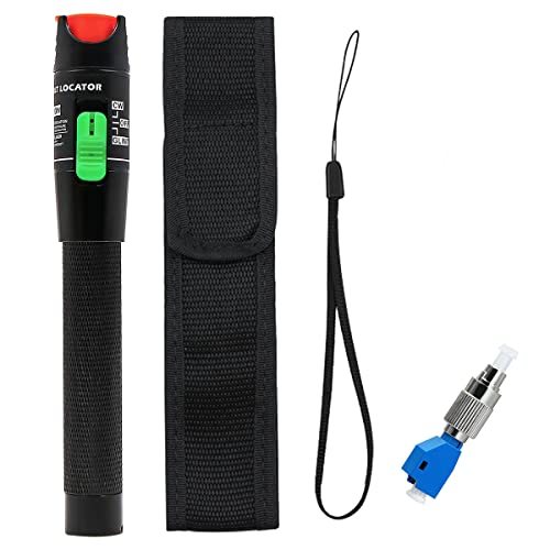 30 KM Fibre Tester Detector Meter Cable Tester Fibre Tube and Cable Detector Test Light with FC Plug to LC Female Adapter