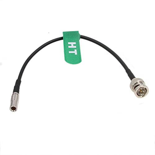 Timecode Sync Jam Cable for Canon R5C C400 Camera Audio Recorder Zoom Sound Devices BNC to DIN 1.0/2.3 30cm