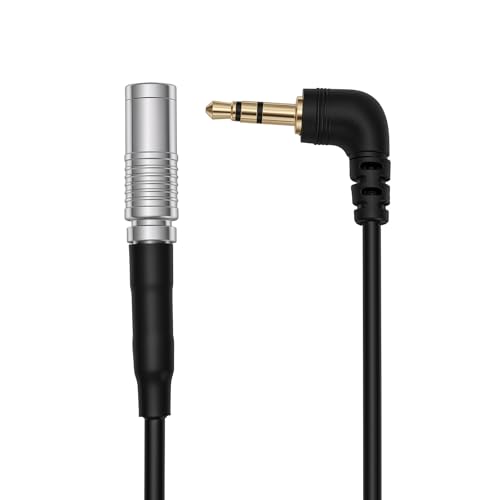 Timecode Cable for Tentacle Sync Zoom Recorder to Canon R5C C400 EOS Camera UltraSync One Audio Recorder 3.5mm TRS Right Angle to DIN 1.0/2.3 40cm TRS to S DIN