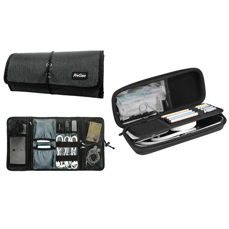 [Australia - AusPower] - ProCase Electronic Organizer Cord Pouch Bundle with Stethoscope Carrying Case 