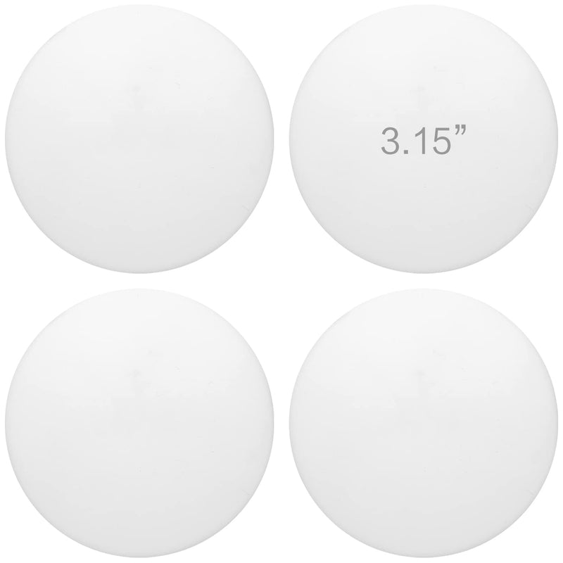 [Australia - AusPower] - 3.15" Door Stop Wall Protector, 4 pcs White Soft Silicone Door Handle buffers, Mute and Shock Proof, Wall Protector with self-Adhesive to Protect The Wall Surface 3.15" (4 PCS) 