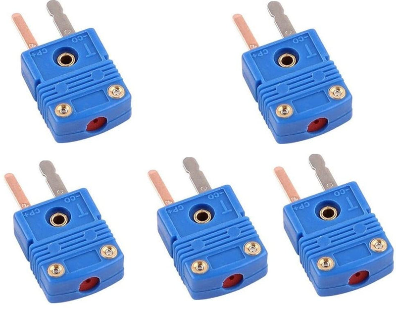 [Australia - AusPower] - 5pc Mini T-Type Thermocouple Wire Connector - Male Plug 