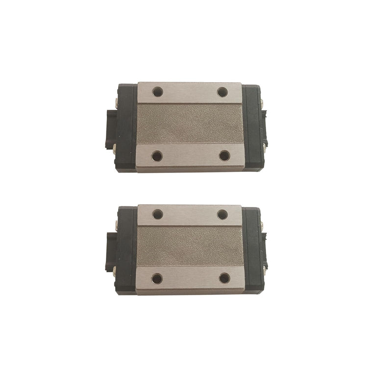 MGN9 H Carriage Block Bearing Ball Slider Block Long Style Black 2Pcs for 9mm MGN9 Miniature Linear Motion Sliding Guide Rail MR9 for CNC and 3D Printer
