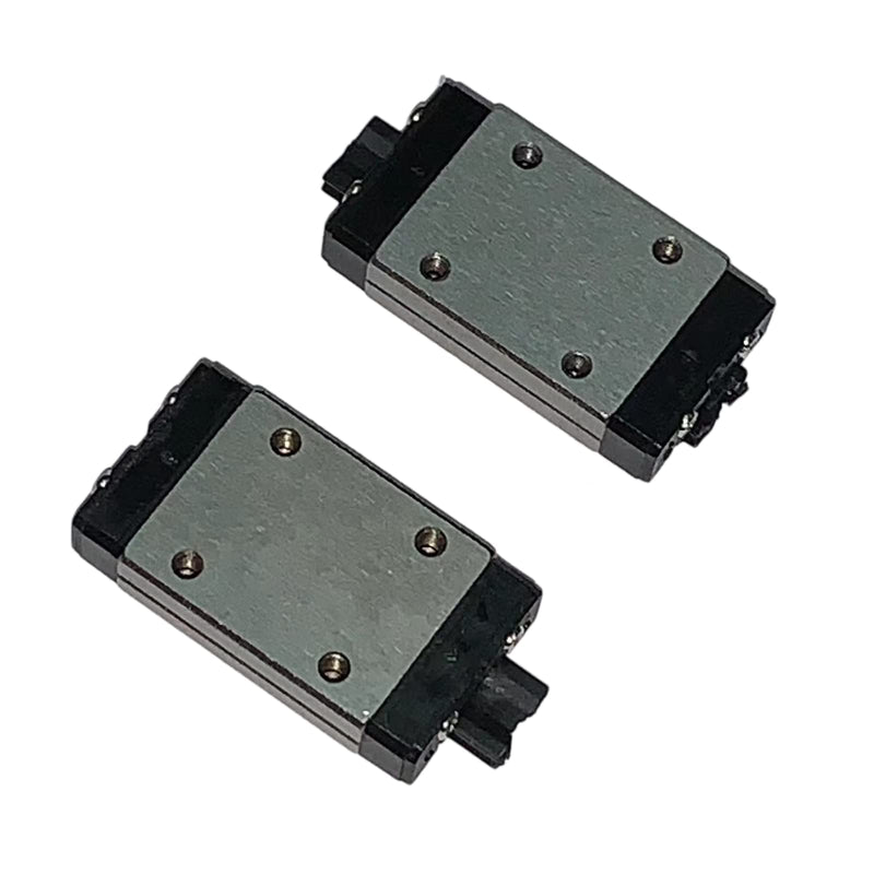 MGN7 H Carriage Block Bearing Ball Slider Block Long Style Black 2Pcs for 7mm MGN7 Miniature Linear Motion Sliding Guide Rail MR7 for CNC and 3D Printer