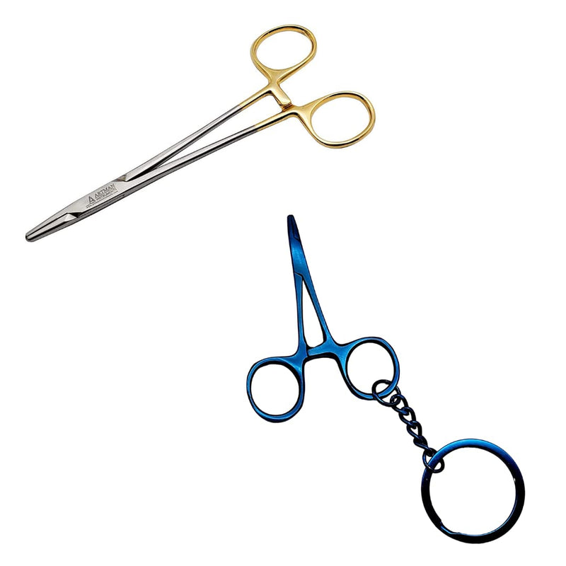 [Australia - AusPower] - Mayo Hegar 6 inches with Tungsten Carbide and Keychain Blue 