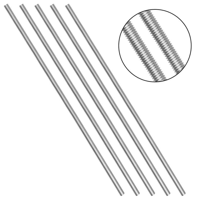 [Australia - AusPower] - Pack of 5?304 Stainless Steel M6-1.0 Fully All Threaded Rod, Long Threaded Screw, Right Hand Threads, 250mm Length 