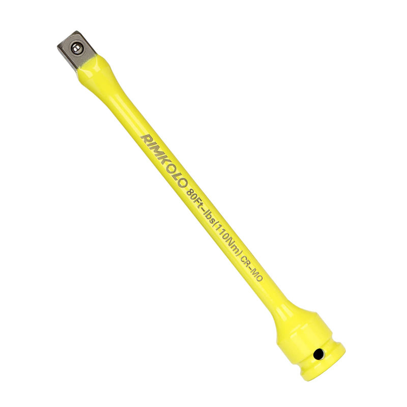 [Australia - AusPower] - 1/2" Drive Torque Limiting Extension Bar, 8 Inch Color-Coded Limiter 80ft-lbs CR-MO Stick for Locking Lug Nuts 80 Ft-lbs (110nm) 