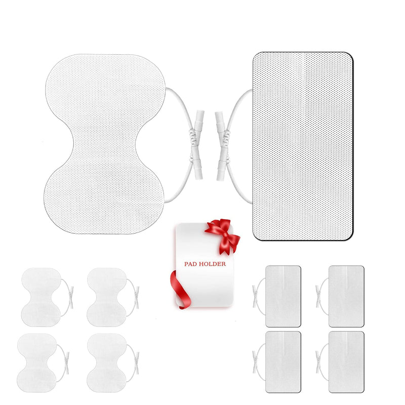 [Australia - AusPower] - TENS Unit Replacement Pads, 8 PCS Premium Thickened Reusable Self-Adhesive Electrode Pads for EMS Muscle Stimulator Massager 2size,8 PCS 