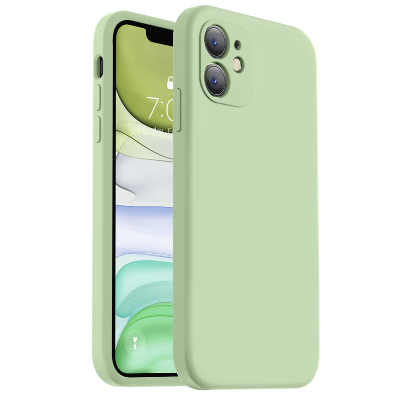 [Australia - AusPower] - Vooii Compatible with iPhone 11 Case, Upgraded Liquid Silicone with [Square Edges] [Camera Protection] [Soft Anti-Scratch Microfiber Lining] Phone Case for iPhone 11 6.1 inch - Matcha 