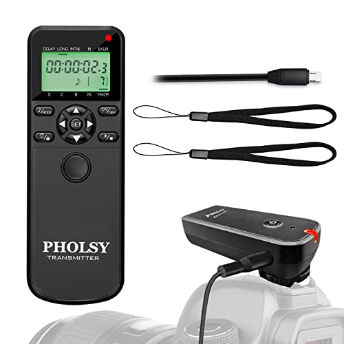 Camera Remote Shutter Release PHOLSY S8 Wireless Intervalometer for Sony S8 WT for Sony