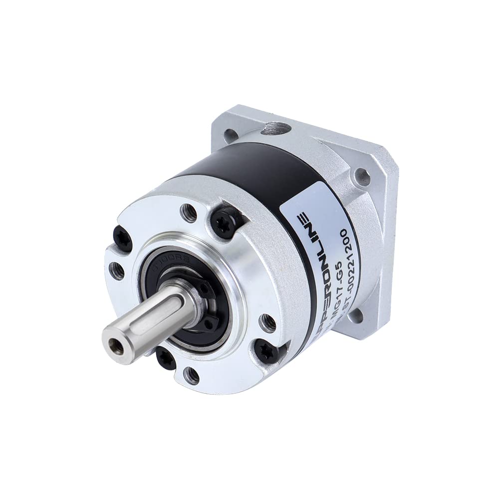 STEPPERONLINE Planetary Gearbox Gear Ratio 5:1 Backlash 30 arc-min for 9.5mm Short Shaft Length Nema 17 Stepper Motor Gear Ratio: 5:1