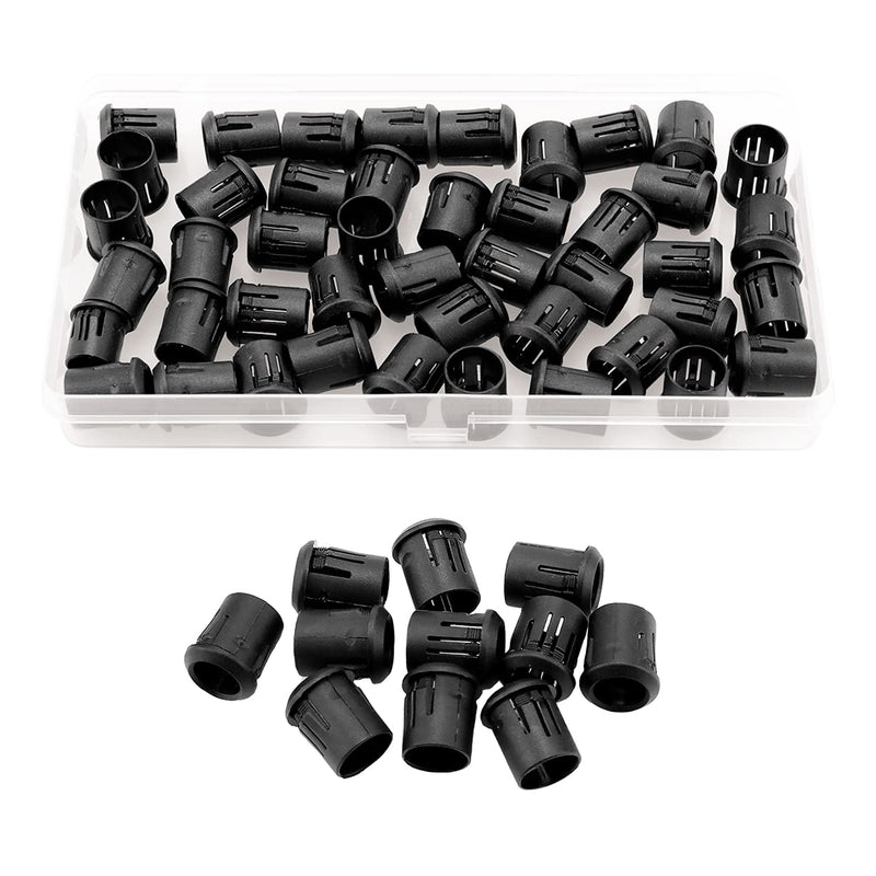 YIXISI Pack of 50 10 mm LED Plastic Clip Holder, Plastic Diode Holder, Plastic Diode Holder Clip, Black 10mm - 50 pieces