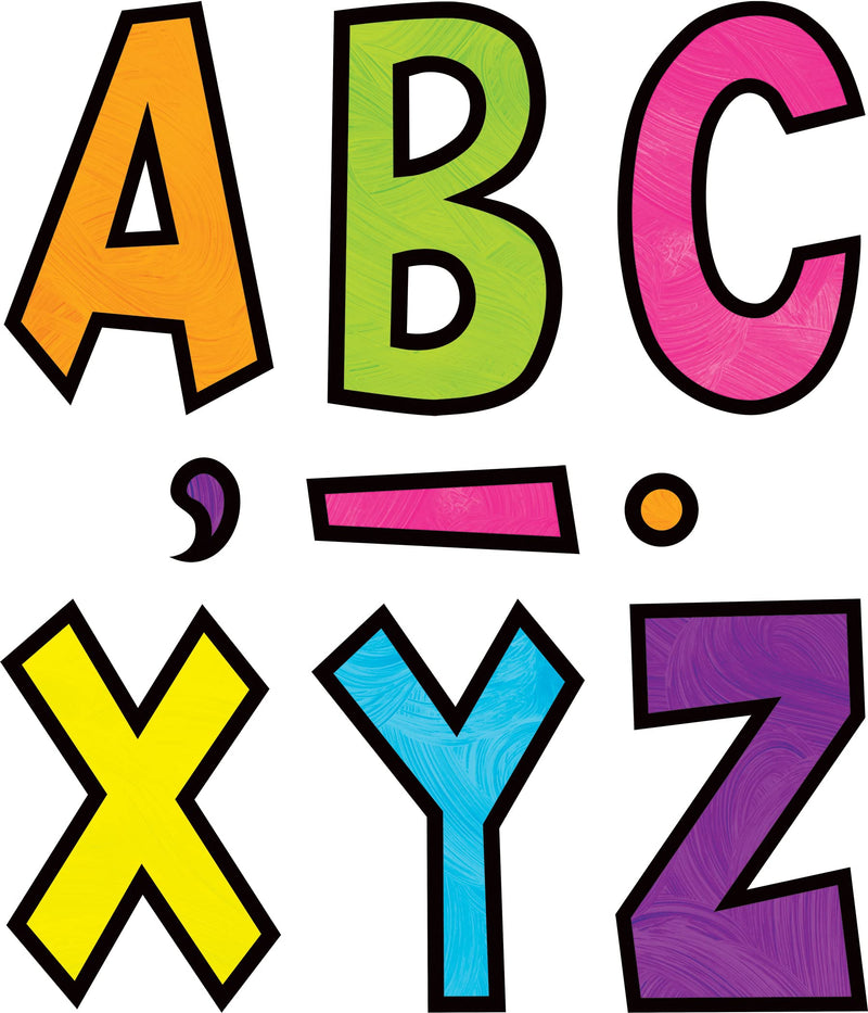 [Australia - AusPower] - Teacher Created Resources Brights 4Ever 7" Fun Font Letters, Multi-colored 
