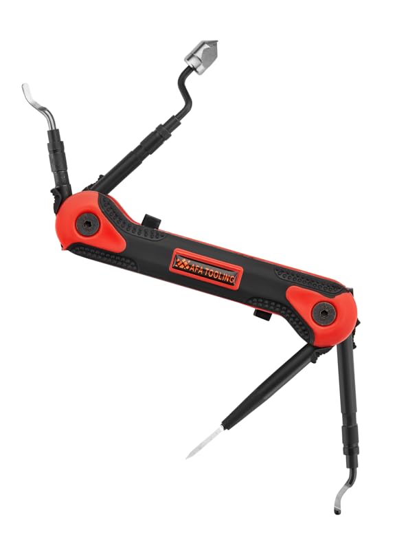 [Australia - AusPower] - AFA Tooling - 4-in-1 Deburring Tool - Works on Metal, Resin, PVC Pipes, Copper, Plastic and 3D Printed Edges - Plumbing & 3D Printing Burr Removal Reamer Tool 