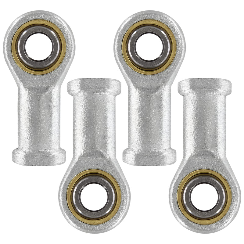 [Australia - AusPower] - 8mm Inside Dia Rod End Bearing Self Lubricating, M8 x 1.25 Female Thread Connector Joint, SI8T/K Rod End Ball Bearing, 4 PCS 