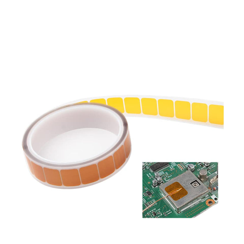[Australia - AusPower] - Thermocouple Adhesive Pad,Thermocouple Adhesive Tape,200 ℃ thermostability Stickers,Electronic Test Accessories,Special Fixed Adhesive Tape for Temperature Sensing Line(C. 500 Sheets) 