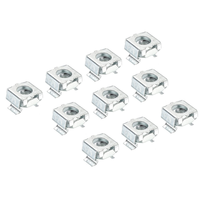 [Australia - AusPower] - PATIKIL M4 Cage Nuts Carbon Steel Zinc Plated for Server Rack Cabinets, Silver Tone Pack of 30 