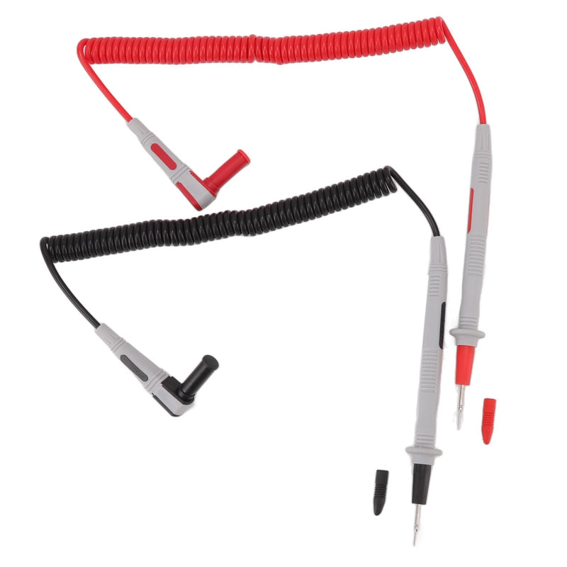 [Australia - AusPower] - Digital Multimeter Automotive Test 56cm Spring Brass Tip Wire Piercing Probe 20A 1000V Universal 3.5mm Socket Electronic Testing Clamp Voltmeter 