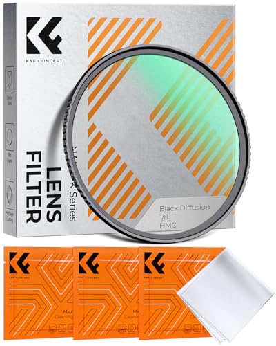 K&F CONCEPT 52mm Black Diffusion 1/8 Filter