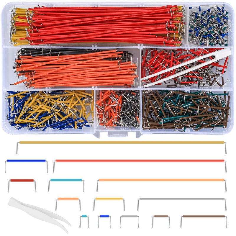 [Australia - AusPower] - 2-125 mm Breadboard Jumper Wire Kits, PCB Circuit Boards Jumper Wire Cables Assortment Kits with 14 Different Lengths, for Breadboard Prototyping Solder Circuits (840Pcs) 840Pcs 